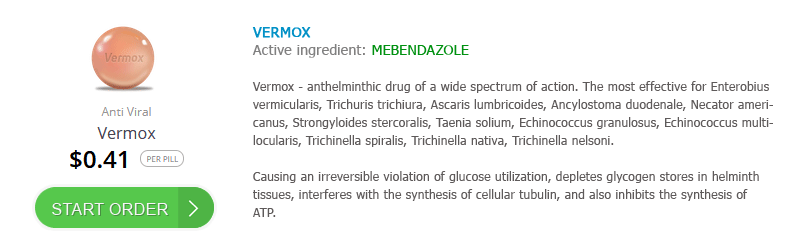 Mebendazole cost